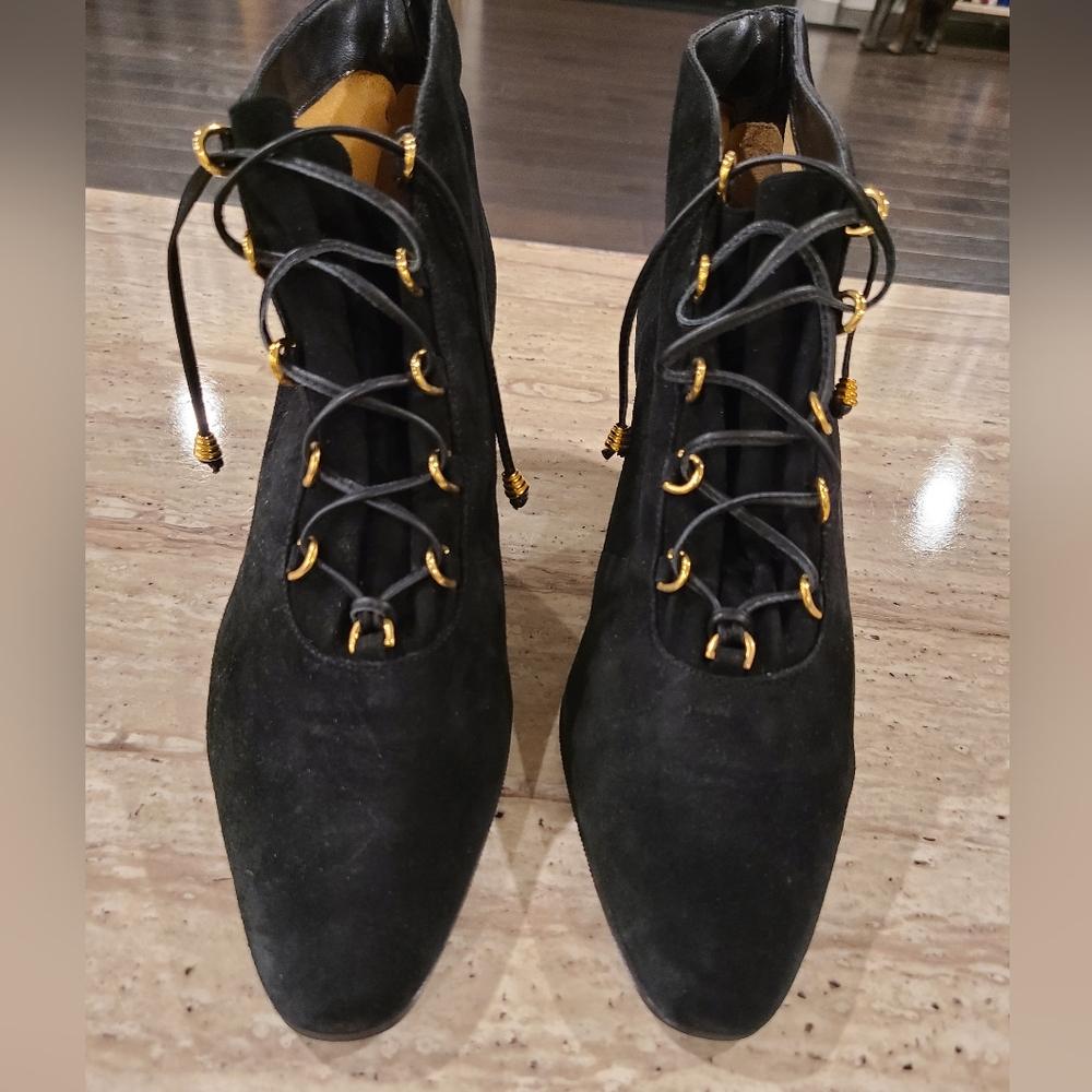 Enzo Angelini Suede Boots Size 9.5